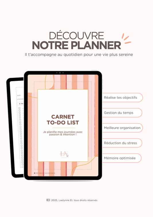 To-Do list Planner Digital – Objectifs & Productivité